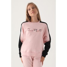Kappa Kız Çocuk Pudra Sweatshirt