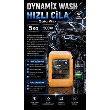 Dynamix Wash Hızlı Cila 2'li set 5 kg - 500 ml Araç Cam ve Kaporta Parlatıcı, Su Kaydırıcı