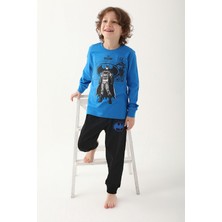 Batman Cobalt Erkek Çocuk Uzun Kol Pijama Takım