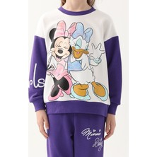 Minnie Mouse Mor Kız Çocuk Eşofman Takımı