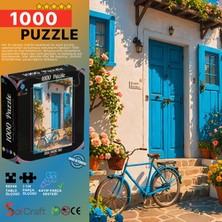 Soi Craft 1000 Parça Puzzle Akdeniz Tarzı Mavi Kapılı #6542