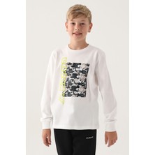 Kappa Erkek Çocuk Sweatshırt Krem