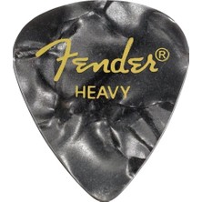 Fender Premium Celluloid 351 Shape Heavy Black Moto 12-Adet Pena