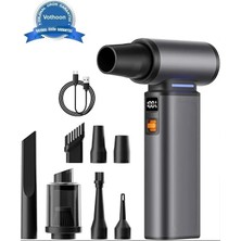 Magicool Violent Turbo Jet Fan Süpürge Özellikli 130000RPM Ultra Güçlü Motor Güçlü Vakum 4000MAH Bataryalı F1