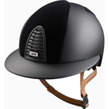 Kep Italia Cromo 2.0 Mat Siyah Polo Vizörlü Unisex Binicilik Kaskı