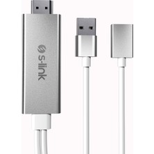 S-Link SL-IPH25 HDMI To Usb-F 1m Mobil Telefon Uörüntü Aktarıcı Kabloyumlu G