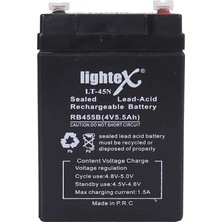 Magicool Lightex Lt-45 4V 5.5AH Işıldak Fener Aküsü