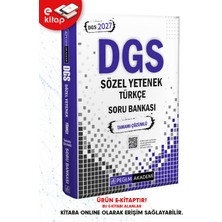 Pegem Akademi Yayıncılık 2027 DGS Sözel Yetenek Türkçe Tamamı Çözümlü E-Soru Bankası