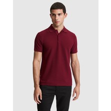 Pierre Cardin Erkek Bordo Regular Fit Düğmeli Polo Yaka Tişört 50327875-VR014