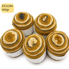 Oxford İplik Ihrac Fazlası 5'li Paket 800 gr Simli Akrilik Kek Batik EX12284