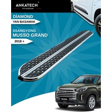 Ankatech Ssangyong Musso 2018- Krom Dıamond Yan Basamak 215 cm