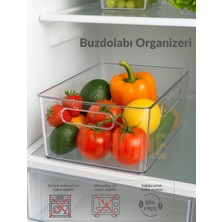 Jet's Home Buzdolabı Içi Düzenleyici Saklama Organizeri Bpa Free Düzenleyici Darbeye Dayanıklı 29X20X9 cm