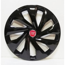 Empressco Fiat 15 Inç Piano Black Jant Kapağı 4 Adet Amblem Hediye