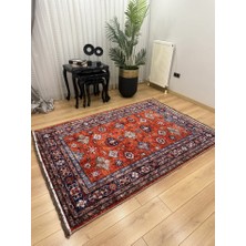 Efta Halı Vintage Serisi 2 Dijital Baskılı Kaymaz Deri Tabanlı Makinede Yıkanabilir Halı