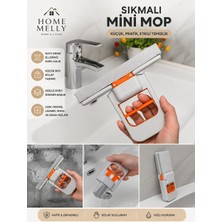Btm Home Mini Mop Kolay Temizlik Emici Süngerli Pratik Sıkmalı Mini Mop