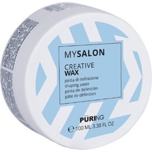 PURING Mysalon Tüm Saçlar Için Yarı Parlak Esnek Tutuşlu Şekillendirici Wax Styling Pasta 100ML