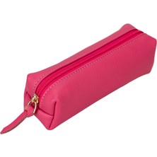 BloominBag Bloombox Velvet Boysenberry Deri Kalem & Makyaj Çantası