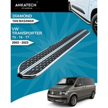Ankatech T5 Caravelle Kısa Şasi (L1) 2003-2023 Krom Dıamond Yan Basamak 215 cm (Kısa Şasi)