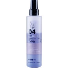 PURING 04 Keepcolor Boyalı Saçlar Için Iki Fazlı Renk Koruyucu Dolaşıklık Açıcı Fön Suyu 200ML