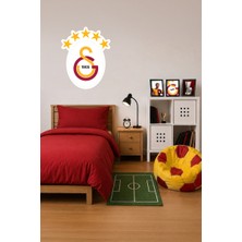 Galatasaray Duvar Sticker 5 Yıldız Arma 90 cm - Lisanslı Orijinal
