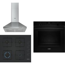 Siemens Mix Black 3 Lü Ankastre Set 630 ( HU717ABA0T  - EO6C6PP30O - LC64PCC50T )