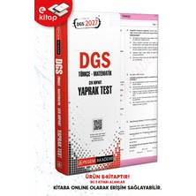 Pegem Akademi Yayıncılık 2027 Dgs Türkçe-Matematik Çek Kopart Yaprak Test E-Kitap