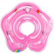 Empressco Pembe Zilli Bebek Yüzme Boyun Simidi Güvenli ve Rahat Kullanım