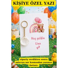 Emtory Gift 15 Adet Kız Bebekli Istiridye Anahtarlık - Kişiye Özel Yazı - Çocuk Konsept Hediye - Mevlit Hediye