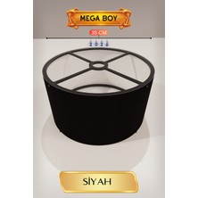 Skygo Ramia Premium | Siyah Lambader Başlığı 35 cm Mega Boy | TG-HB-2026