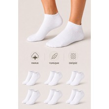 Ducks Socks Kadın Pamuklu Dikişsiz Çorap 6'lı Patik Günlük Çorap