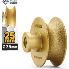 SGS2790 M14-75X25 mm Vakum Elmas Mermer Granit Taşlama Diski Tam Profil