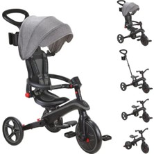 Globber Exolorer 4 In 1 Trike Katlanabilir Çocuk Bisikleti - Gri