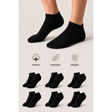 Ducks Socks Kadın Pamuklu Dikişsiz Çorap 6'lı Patik Günlük Çorap