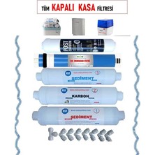Netsu - Lg, Ortimax, Uğur, Ocean, Hyundai Uyumlu Kapalı Kasa Su Arıtma Cihazı Filtresi,5 li Filtre Seti