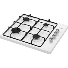 Simfer 3010-N Set Üstü Beyaz Emaye Ocak 4G