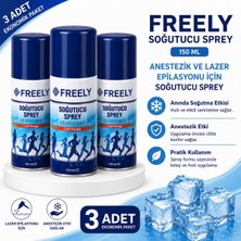 Freely Soğutucu Sprey 150 Ml, Anestezik ve Lazer Epilasyonu Için Soğutucu Sprey (3 Adet)
