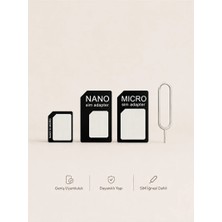 Nano-Micro Sım Çevirici Kit + Telefon Kartı Açma Iğnesi