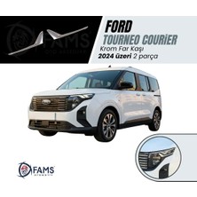 Fams Otomotiv Ford Tourneo Courier Krom Far Kaşı 2 Prç. 2024 Üzeri Paslanmaz Çelik