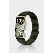 Nezih Case Huawei Band 11 / 11 Pro Uyumlu Hasır Örgü Spor Cırtlı Pratik Naylon Kordon