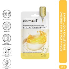 Dermokil Pdrn & Kolajen ve Ginseng  Sıkılaştırıcı Kağıt Yüz Maskesi 25 G