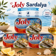 Joly Bitkisel Yağda Sardalya Konservesi 125 gr – Omega 3 Kaynağı X3 Adet