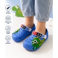 Blue Skyy Erkek Çocuk Mavi Dinozor Figürlü Terlik