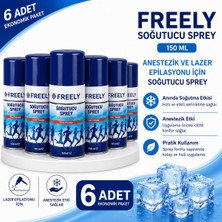 Freely Soğutucu Sprey 150 Ml, Anestezik ve Lazer Epilasyonu Için Soğutucu Sprey (6 Adet)