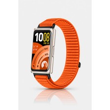 Nezih Case Huawei Band 11 / 11 Pro Uyumlu Hasır Örgü Spor Cırtlı Pratik Naylon Kordon