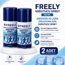Freely Soğutucu Sprey 150 Ml, Anestezik ve Lazer Epilasyonu Için Soğutucu Sprey (2 Adet)