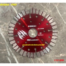 Rdx Pro 115MM Elmas Beton Kesme Diski Taş Seramik Tuğla Granit Kesici Elmas TURBO2X 115MM