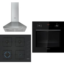Siemens Mix Black 3 Lü Ankastre Set 631 ( HB012FBB1T - EO6C6PP30O - LC64PCC50T )