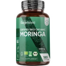 Organic Moringa 1650 Mg 180 Capsules