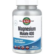 KAL Magnesium Malate 400, 90 Tablets (200 Mg Per Tablet)
