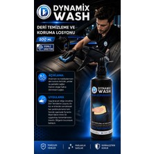 Dynamix Wash Yüksek Kaliteli Deri Temizleme ve Parlatma 500ML - Araba Yıkama Bakım Seti - Oto Bakım Temizlik Set